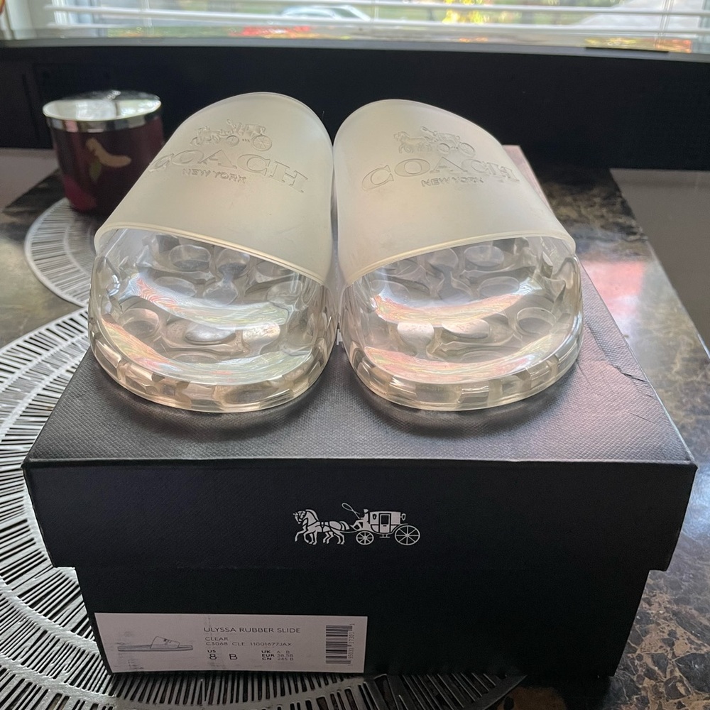 Coach jelly slides
